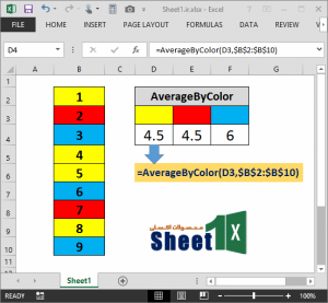 افزونه DoByColor: محاسبات براساس رنگ در اکسل