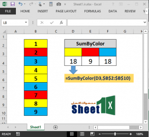 افزونه DoByColor: محاسبات براساس رنگ در اکسل