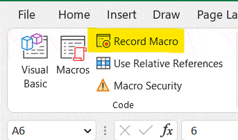 پنل ضبط ماکرو - macro record